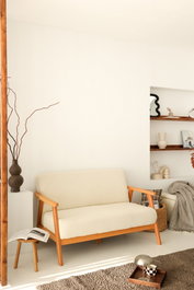 Atelier Del Sofa Nika Sofá de 2 Plazas Blanco